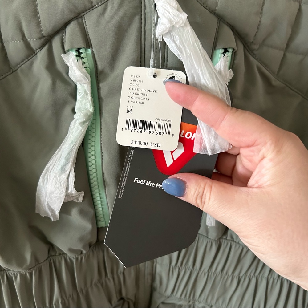 NWT Free People All Prepped Ski Jacket Greyed Olive - Picture 8 of 12